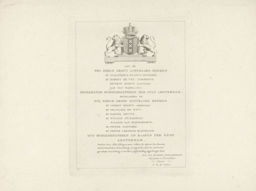 Commission for the print series: Views of the Theatre in Amsterdam, 1774