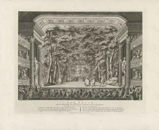 Theatre with stage scenery: The Forest