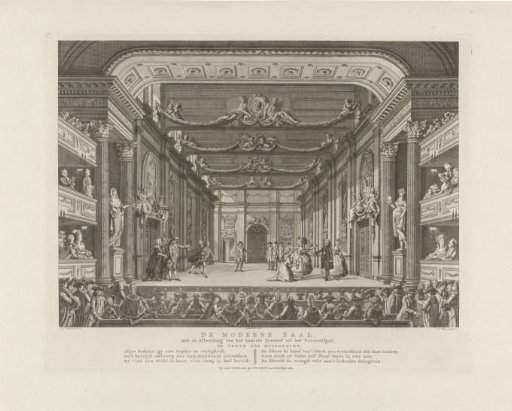 Theatre with stage scenery: The Modern Hall