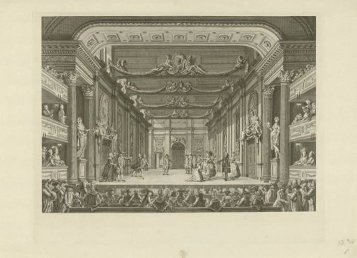 Theatre with stage scenery: The Modern Hall