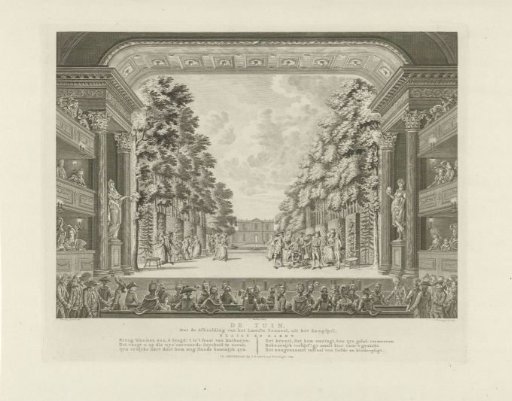 Theatre with stage scenery: The Garden