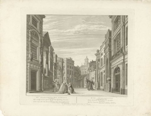 Toneeldecor: De Italiaansche Straat