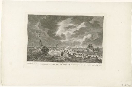Dike breach on Texel, 1775