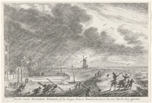 Flood at Halfweg, 1775
