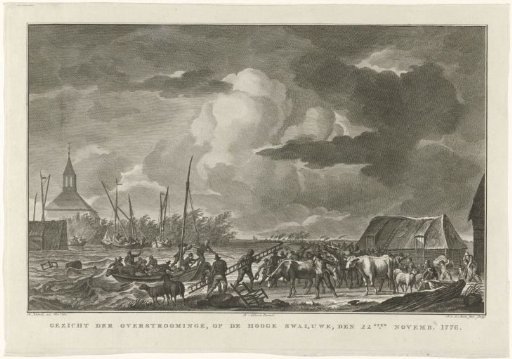Flooding near Hoge Zwaluwe, 1776