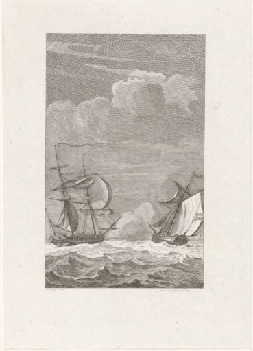 American privateer Cunningham captures an English ship, 1777