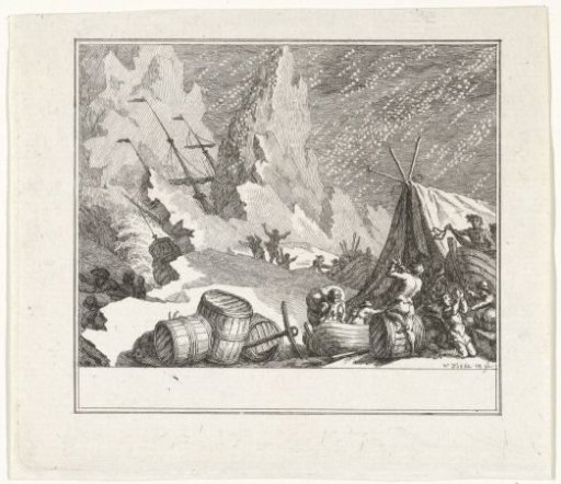 Shipwreck of the Wilhelmina in Greenland, 1777