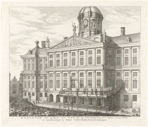 Execution of Johannes Bartholomeus Ferdinandus van Gogh in Front of the Amsterdam Town Hall