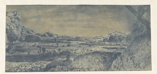 Mountain Valley with Enclosed Fields
