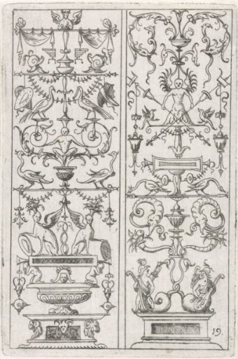 Two candelabra side by side