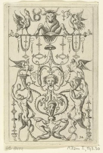 Candelabrum with two crouching satyr legs at the bottom