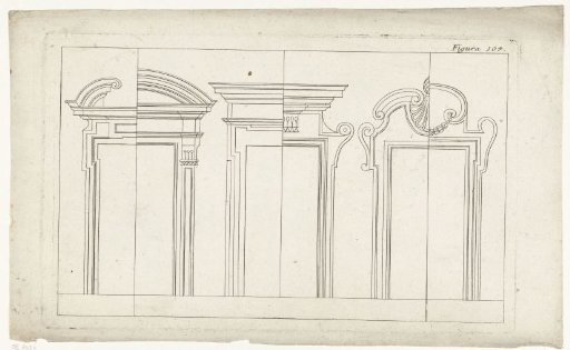 Three window frames, each with a variant