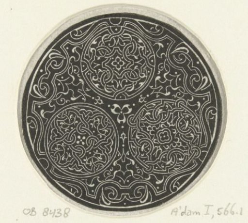 Three medallions with Moorish motifs