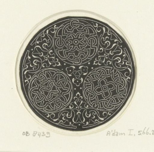 Three medallions with Moorish motifs