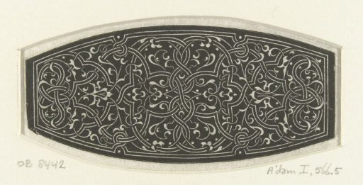 Grip or handle with Moorish and arabesque motifs