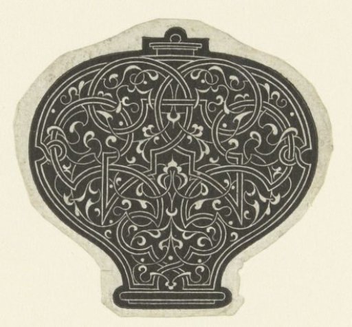 Knob, decorated with Moorish and arabesque motifs