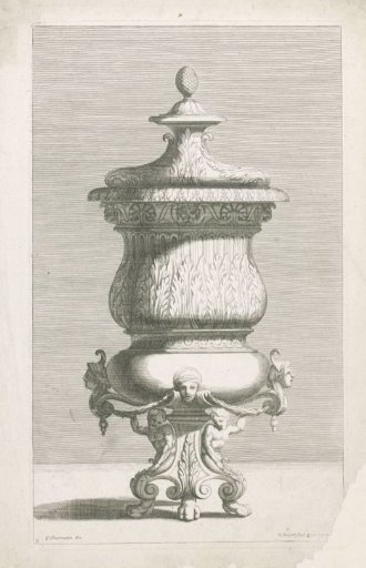 Vase with Lid on a Foot