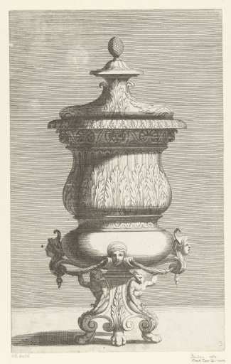 Vase with Lid on a Foot