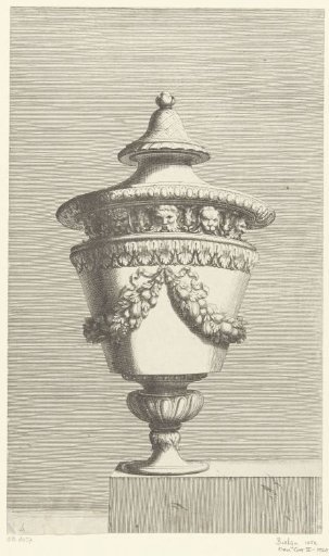 Vase with Lid on a Piece of Stone