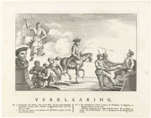 Satirical Print on English Losses in America, 1778