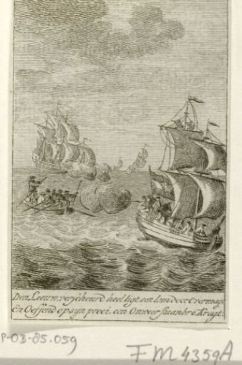 Battles between Dutch and Brits at sea, ca. 1780-1783