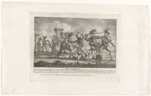 Punishment of the English dog, 1780