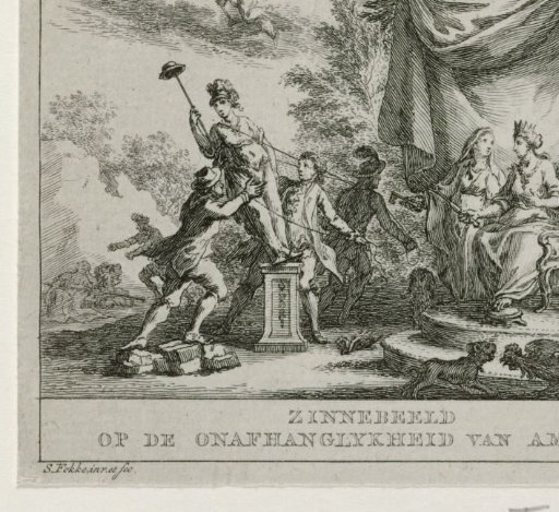Allegory on American independence