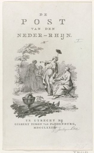 Title Page: The Post of the Lower Rhine, Vol. I, 1781