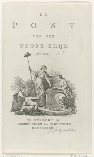 Title Page: The Post of the Lower Rhine, Vol. II, 1782