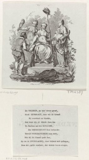 Title Page and Verse from: The Post of the Lower Rhine, Vol. VI, 1786