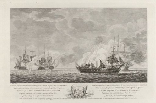 Naval battle at Cadiz, 1781