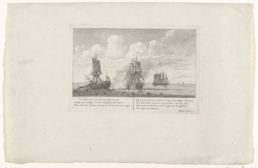 Naval battle at Cadiz, 1781