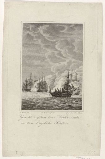 Naval battle at Cadiz, 1781