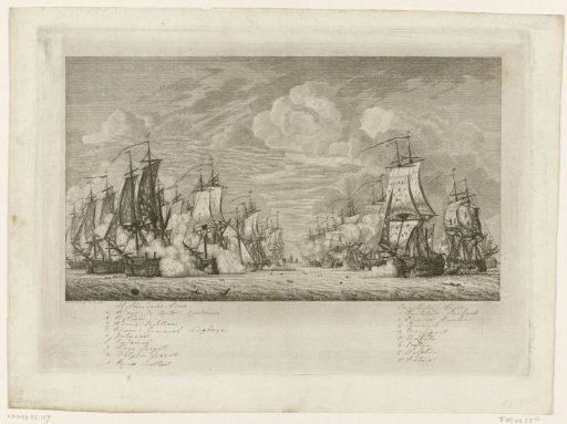 Sea Battle at Dogger Bank, 1781