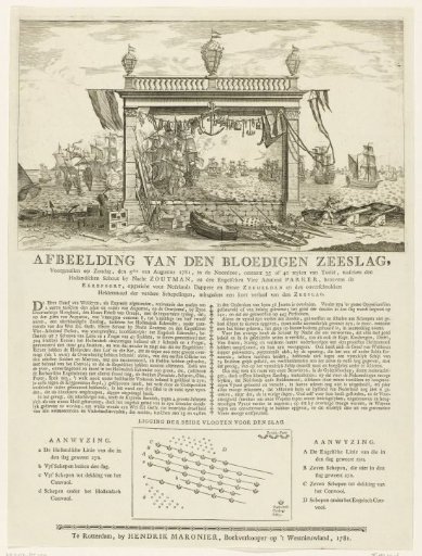 Triumphal Arch with the Sea Battle at Dogger Bank, 1781