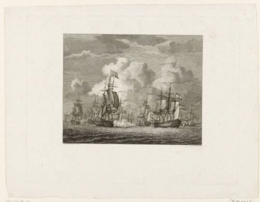 Encounter between Fielding and Van Bylandt, 1779