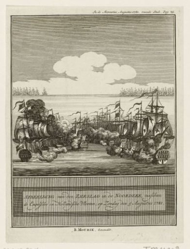 Sea Battle at Dogger Bank, 1781