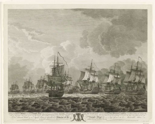 Naval Battle at Dogger Bank, 1781
