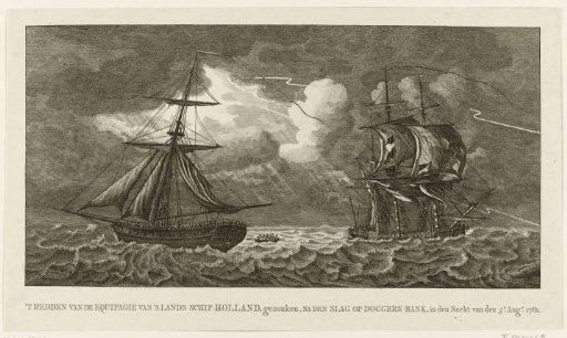 Rescue of the Crew of the Ship Holland, 1781