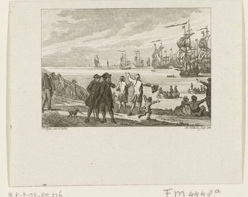 Return of the Dutch fleet after the Battle of Dogger Bank, 1781