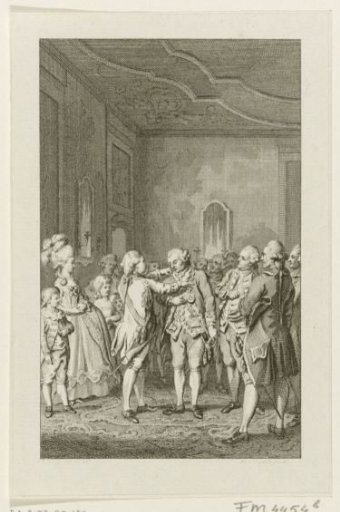 William V honors the heroes of the naval battle at Dogger Bank, 1781