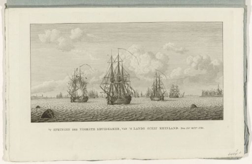 Explosion on the ship Rhynland, 1783