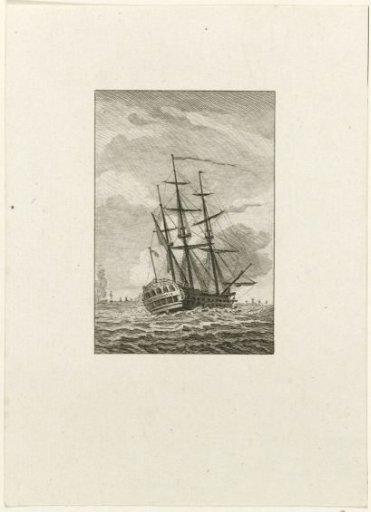 Rigging of the ship Prins Willem, 1781