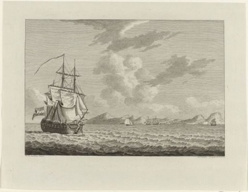 Hoeker Ship Vrouw Machtelyna off the Harbor of Curaçao, 1782