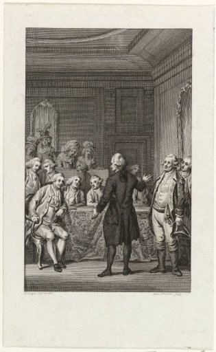 Reception of the first Dutch envoy in the American Senate, 1783
