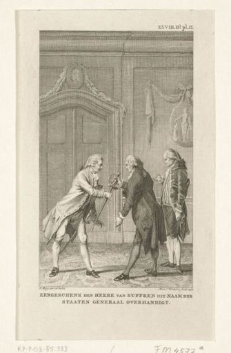 Gift to Admiral Bailli de Suffren on behalf of the States-General, 1784