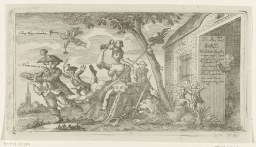 Satirical print on Prince William V, 1784