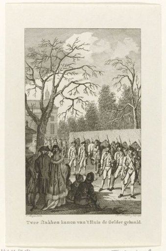 Removal of cannons from the Huis de Gelder, 1785