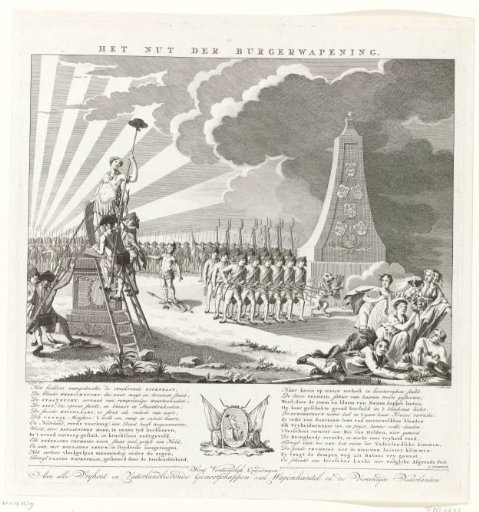 Allegory on the arming of the citizens, 1785