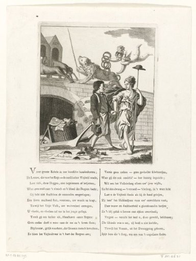 Satirical print on the acquittal in the trial brought against the patriotic weekly De Politieke Kruier, 1785